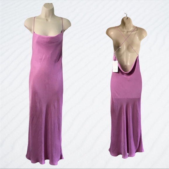 NWT Zara MIDI Satin effect slip dress Size XS - Picture 7 of 9